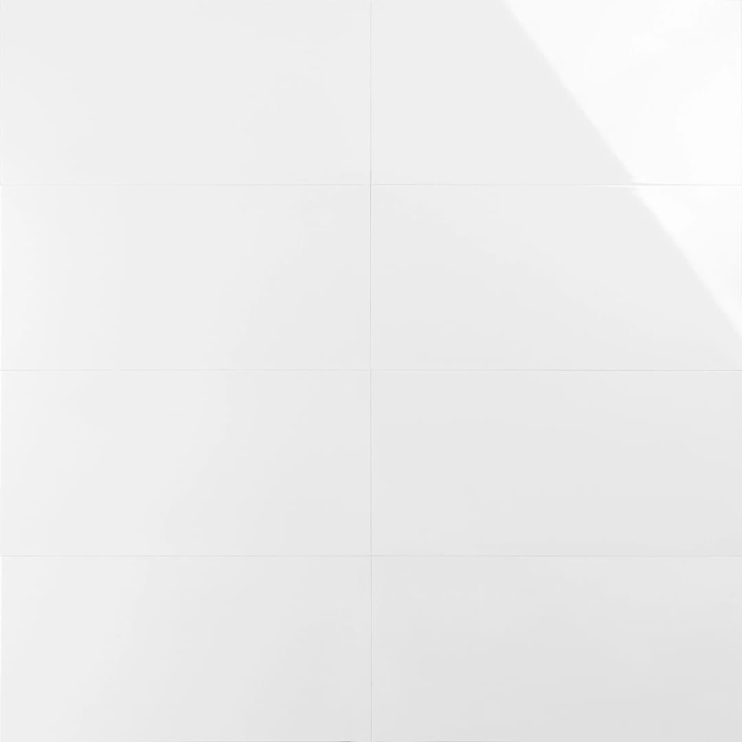 Cerámica Muro Ice Blanco Brillante 30x60 cm