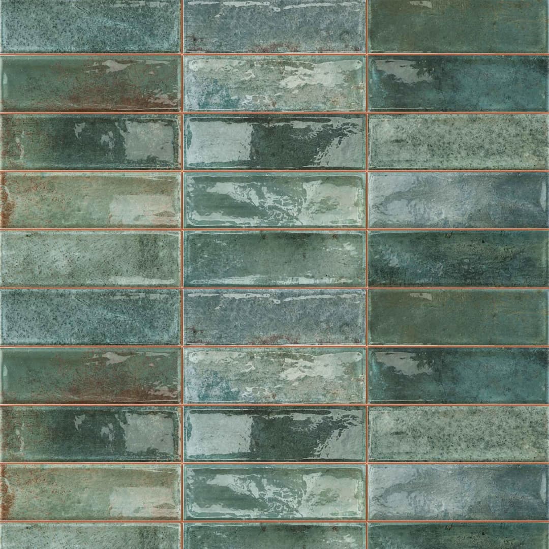 Cerámica Muro Artline Aqua Brillante Fragüe Café 31.6x60 cm