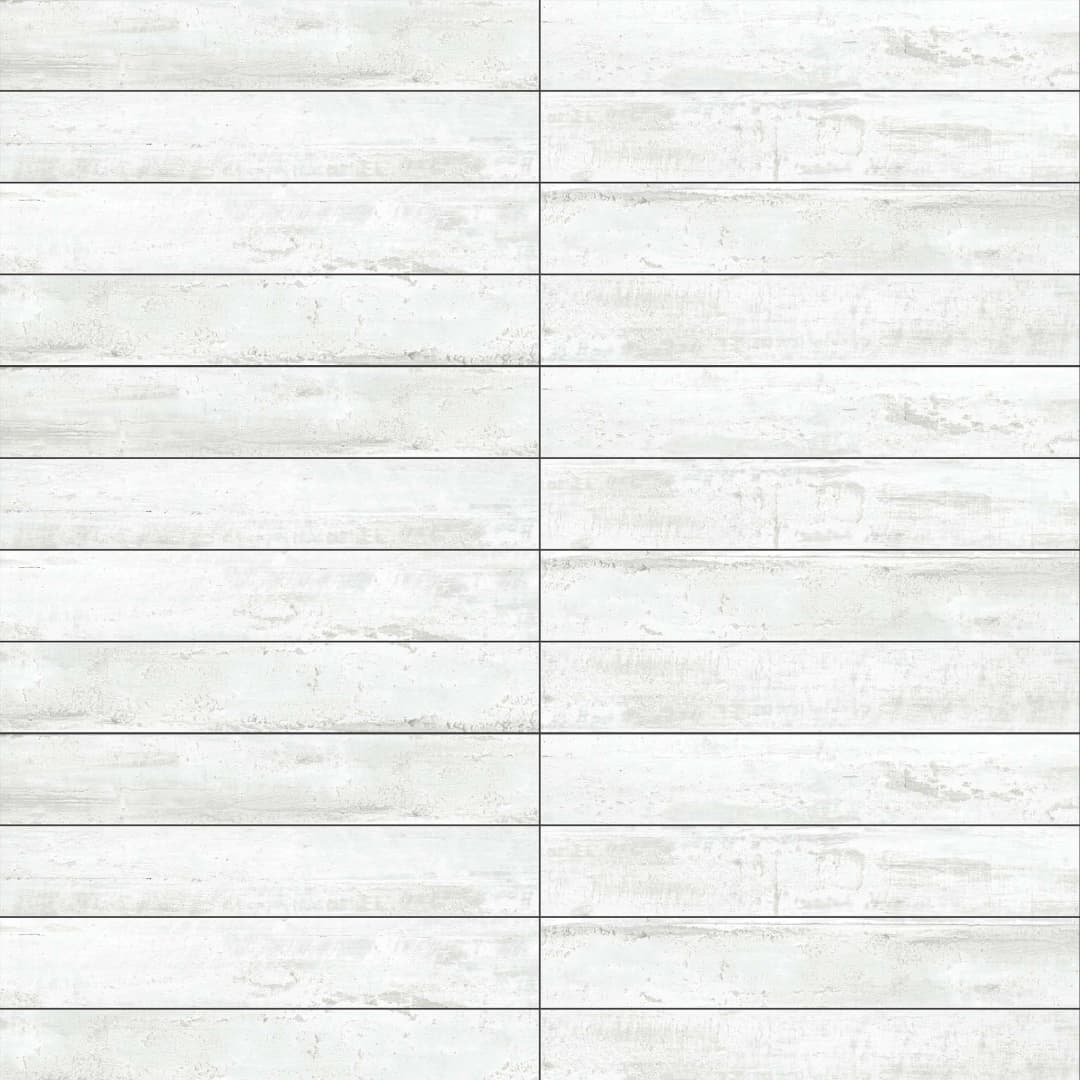 Porcelanato Dansk White Mate 20x120 cm