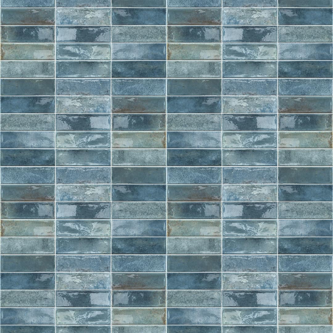 Cerámica Muro Artline Azul Brillante 31.6x60 cm