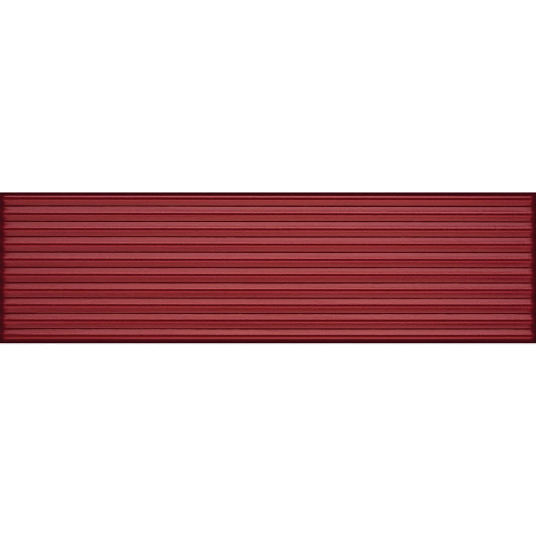 Cerámica Muro Vivant Línea Roja Mate 7x24 cm