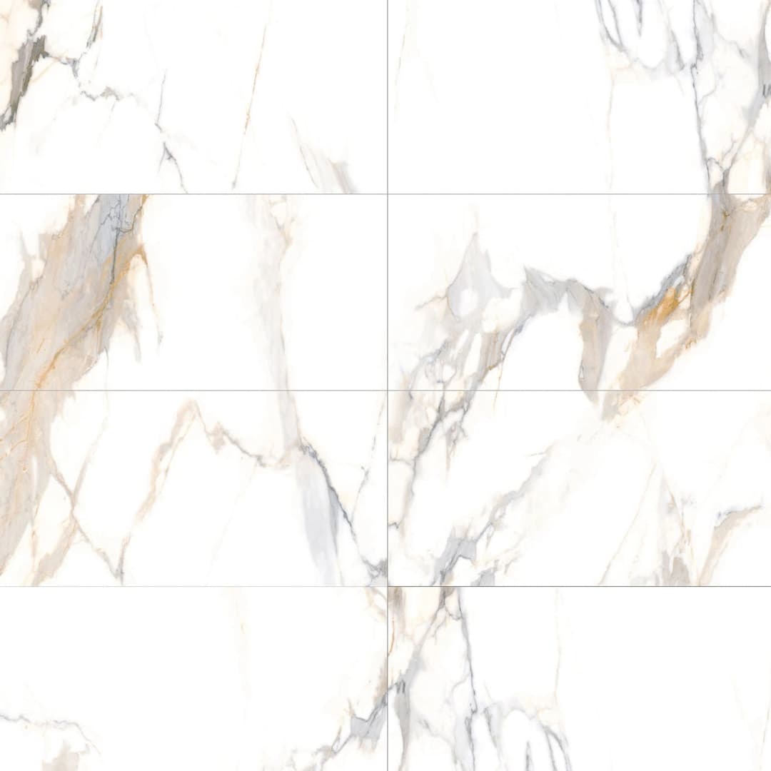 Porcelanato Prestige Golden White Silk 60x120 cm