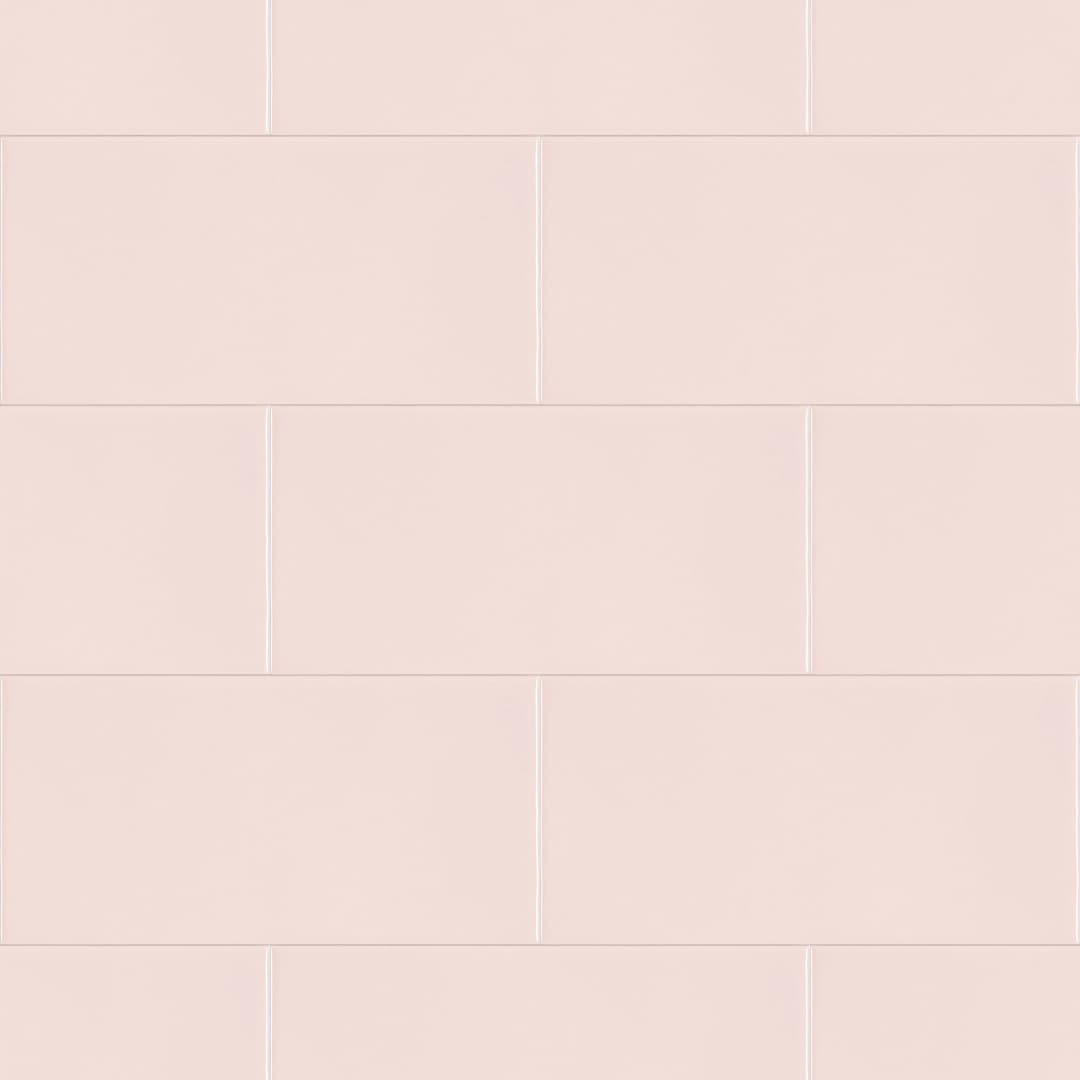 Cerámica Muro Ocean Petal Pink Brillante 7.5x15 cm