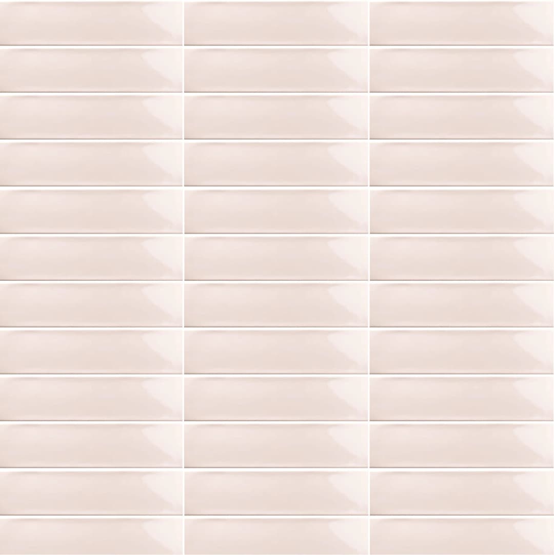 Cerámica Muro Ocean Pink Brillante 7.5x30 cm