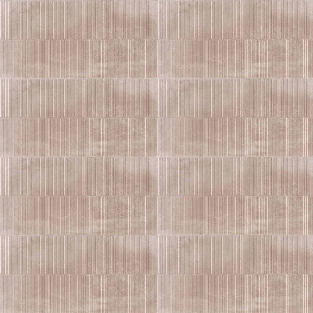 Porcelanato Essen Tortora Relieve Lineal Mate Rústico 45x90 cm