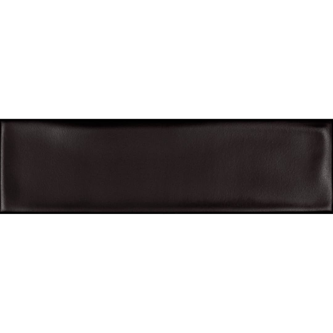 Cerámica Muro Vivant Negro Mate 7x24 cm