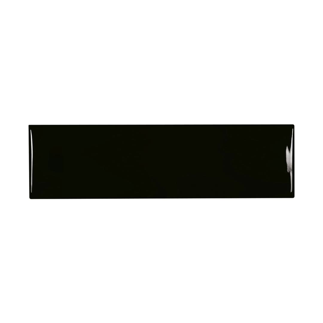 Cerámica Muro Liverpool Black Brillante 7x24 cm
