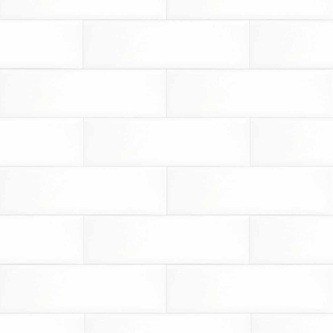 Cerámica Muro Liverpool White Brillante 7x24 cm