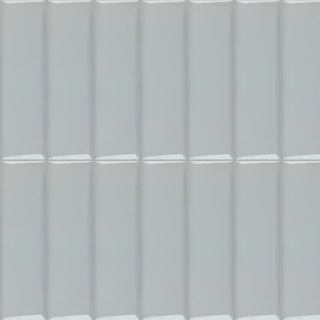 Cerámica Muro Liverpool Light Grey Gris Brillante X 7x24 cm