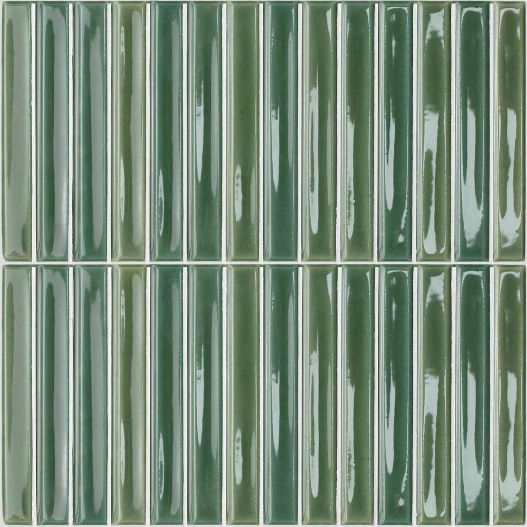 Ceramica Muro Colour Notes Fennel Bars Gris Brillante 12.5x25 cm