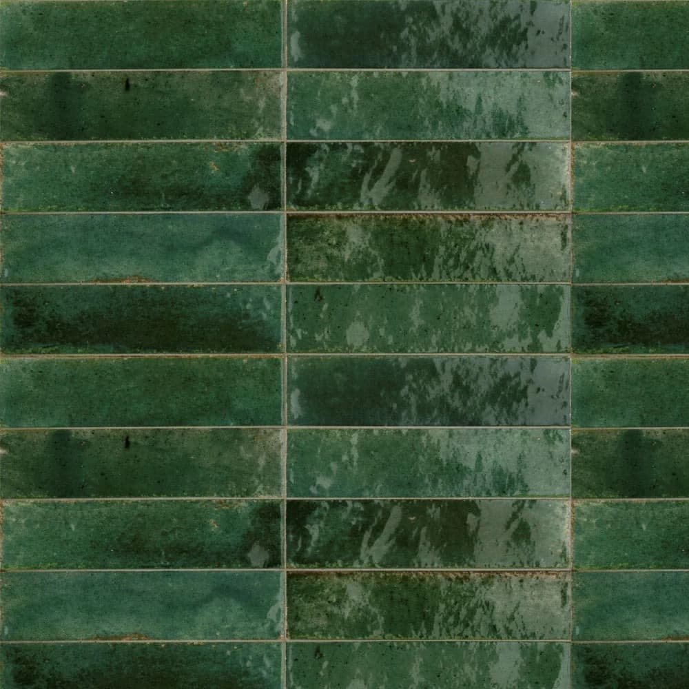 Porcelanato Lume Green Pulido 6x24.5 cm