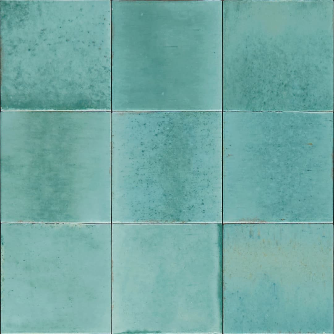 Porcelanato Lume Turquoise Lux Brillante 10x10 cm