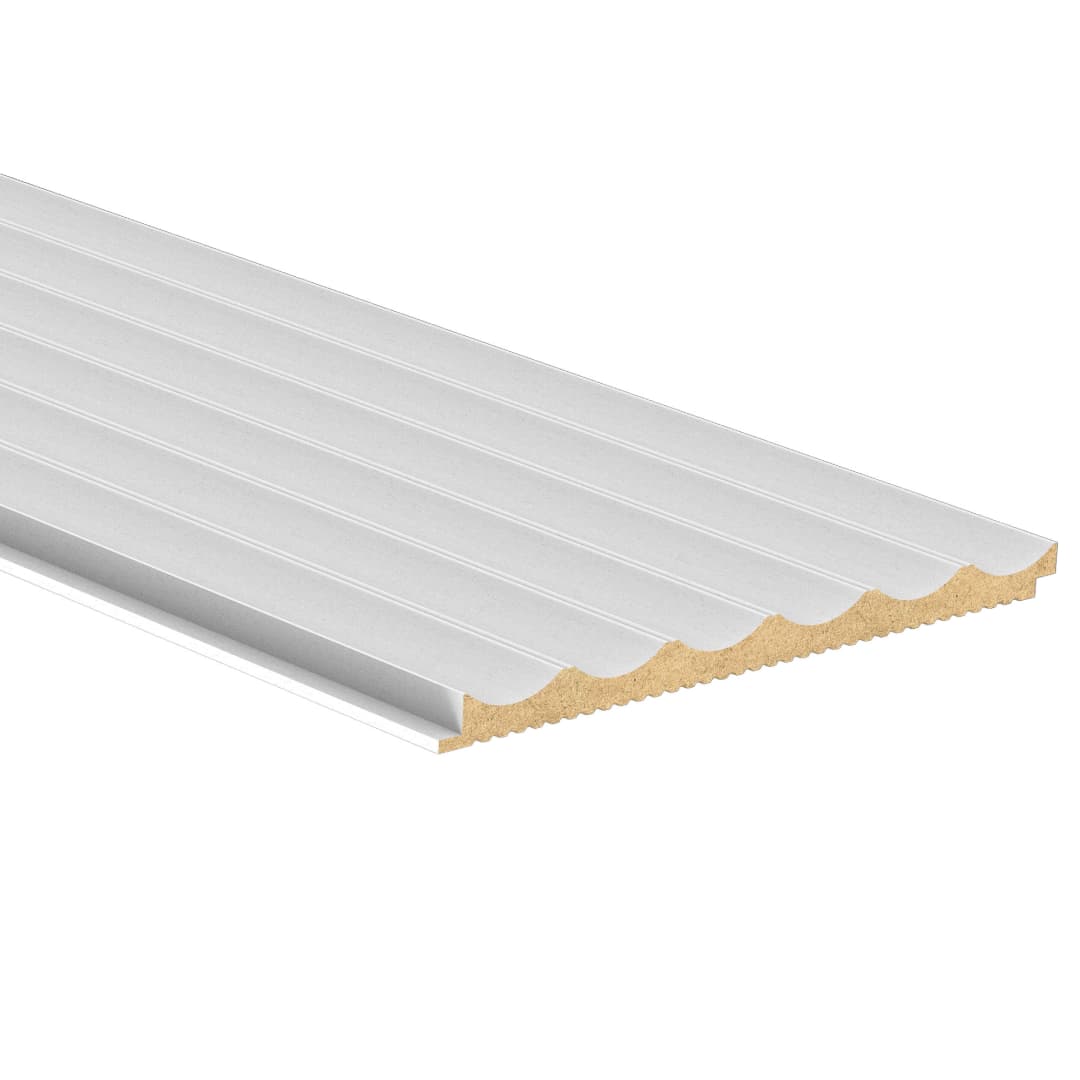 Palillaje Pintable MDF Prisma Curve Blanco 182x2800 mm