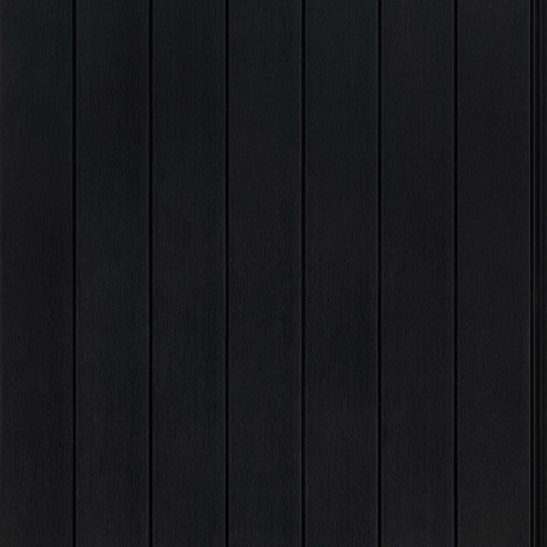 Wall Panel Exterior Cladding Plank WPC Black 120x2880 mm