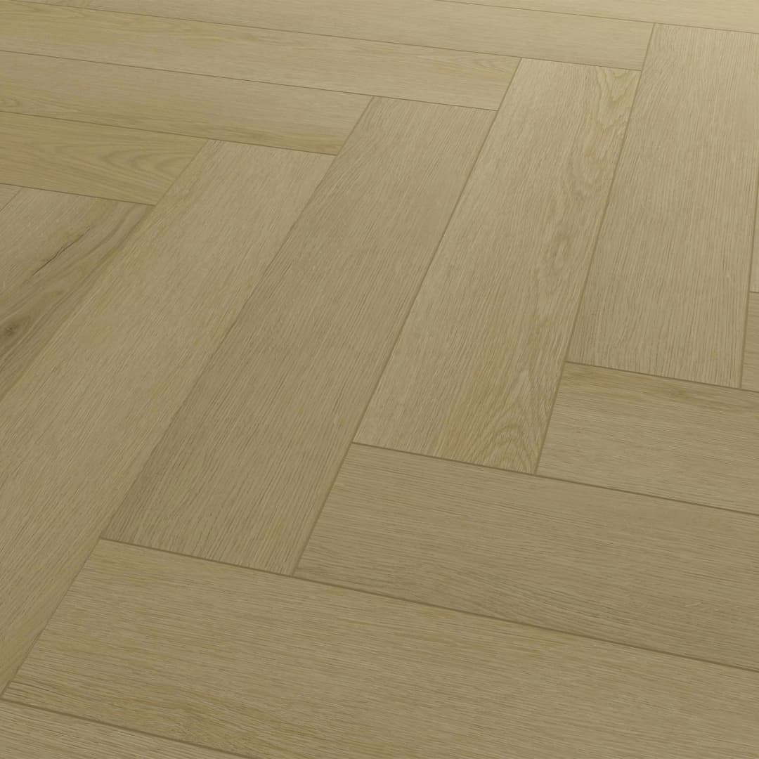 Piso Vinílico SPC Naturtrend Chevron Bianco 142x710x5/0.55 mm