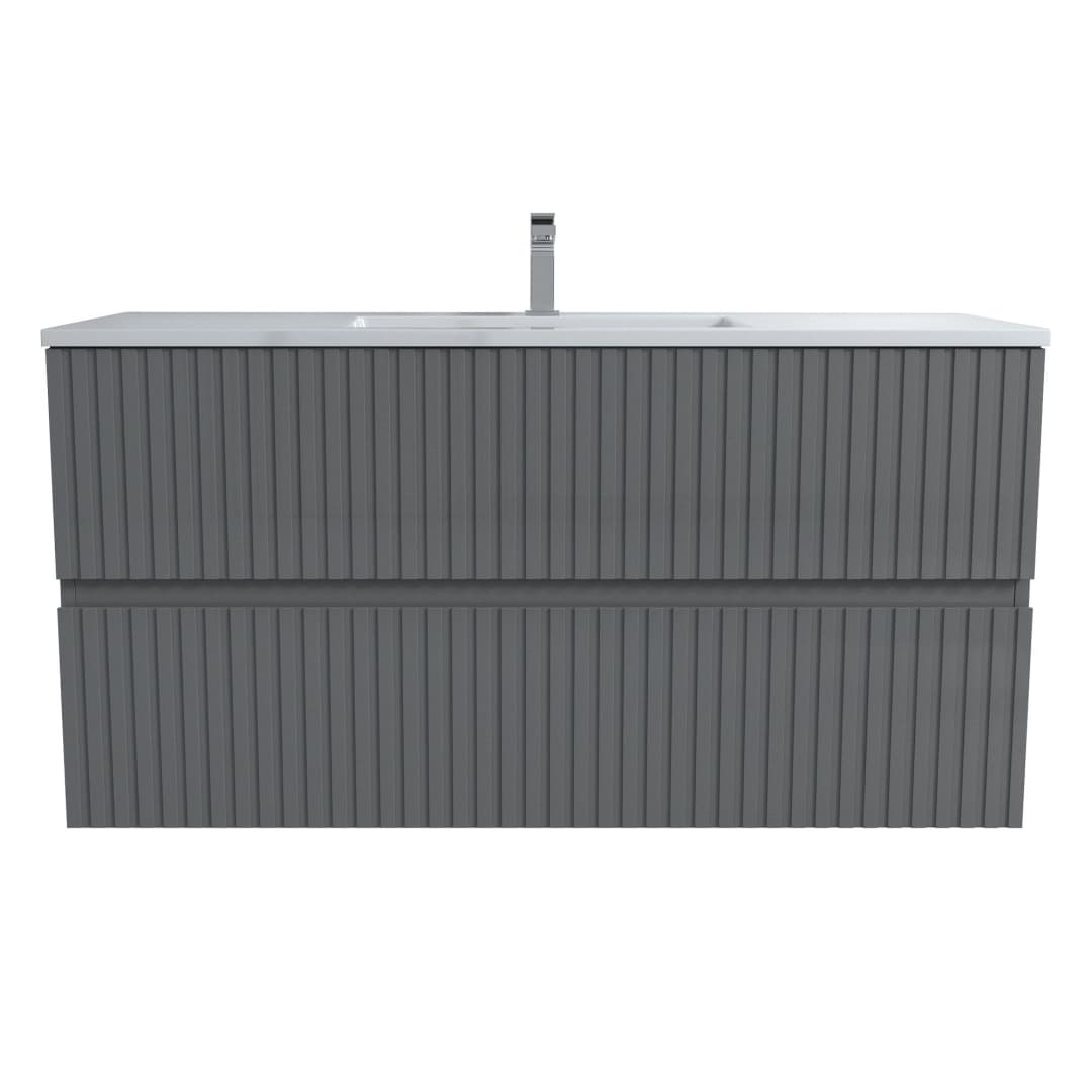 Mueble de Baño Amelia con Lavamanos 1200x455x600 mm 2 Cajones Thunder Grey Matt