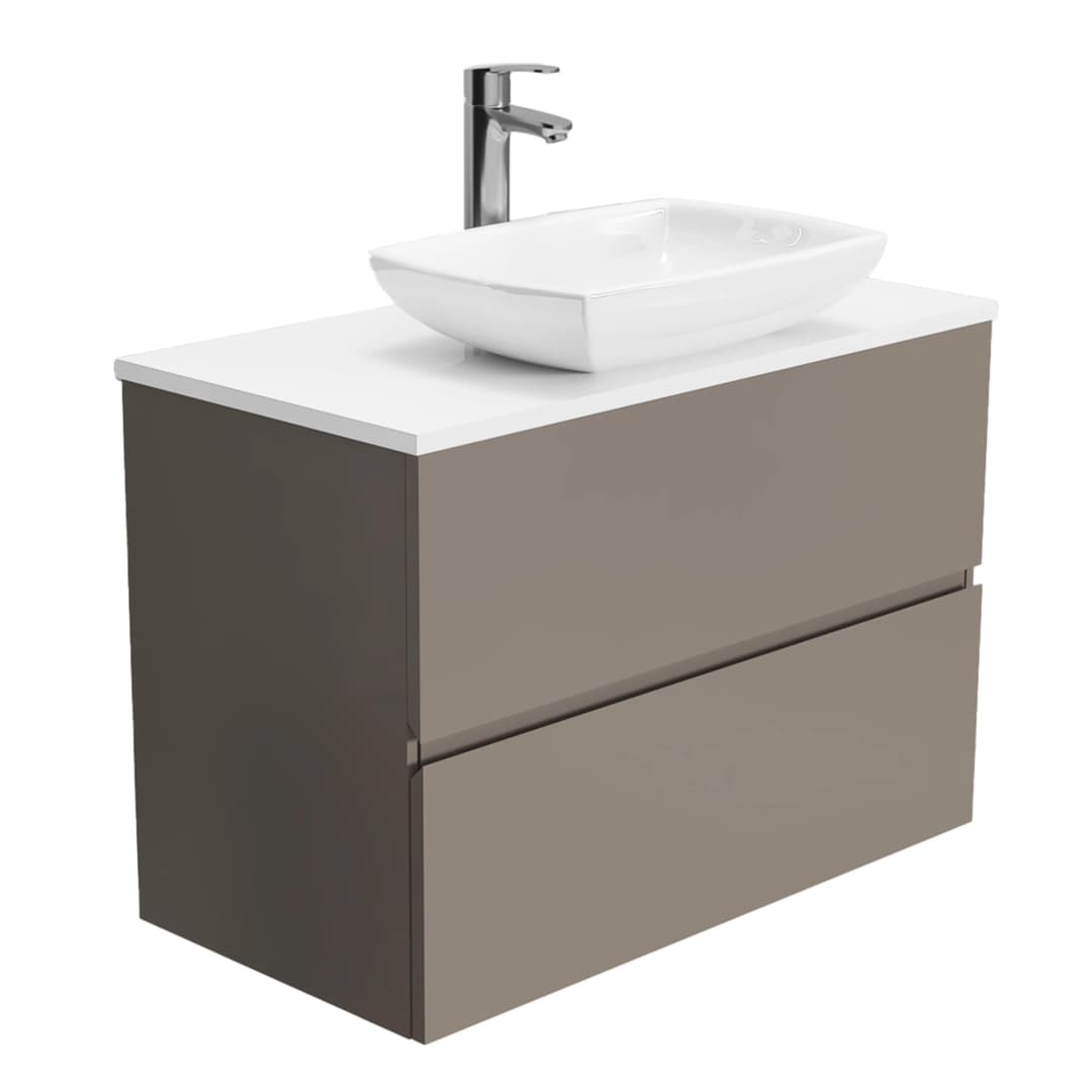 Mueble de Baño Rain sin Lavamanos 900 mm 2 Cajones Thunder Grey Matt