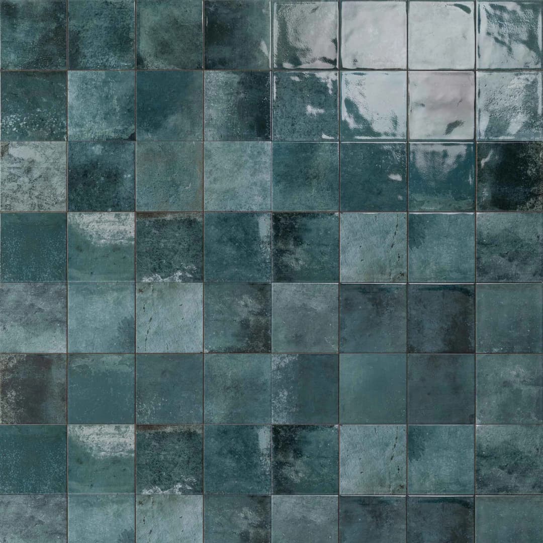 Cerámica Muro Artisan Azul Brillante 31.6x60 cm