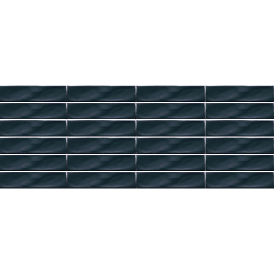 Cerámica Muro Ice Craft Azul Brillante 6.8x28 cm