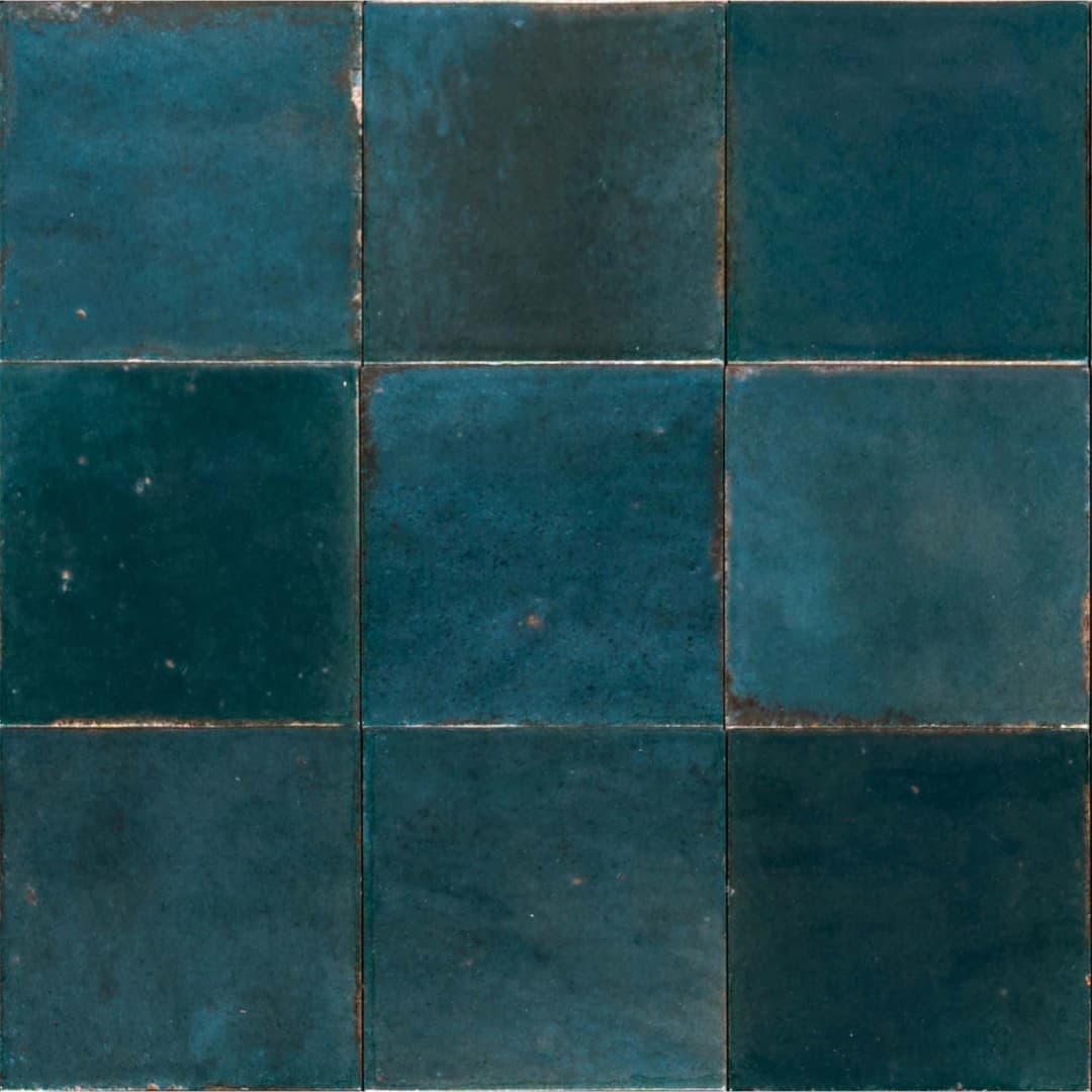 Porcelanato Lume Blue Lux Brillante 10x10 cm