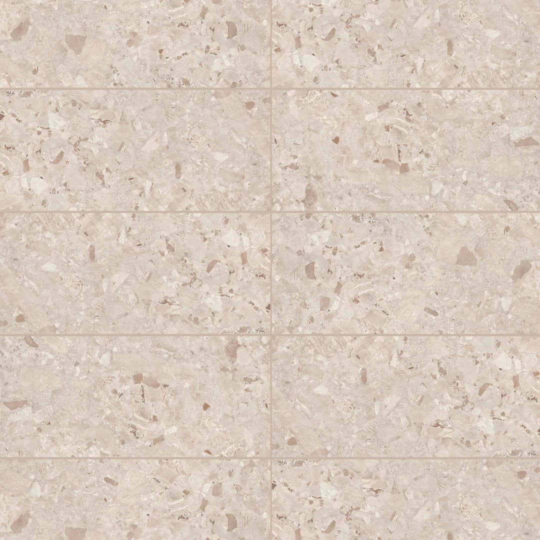 Porcelanato Breccia Mandorla Da Milano Blanco Mate 60x120 cm