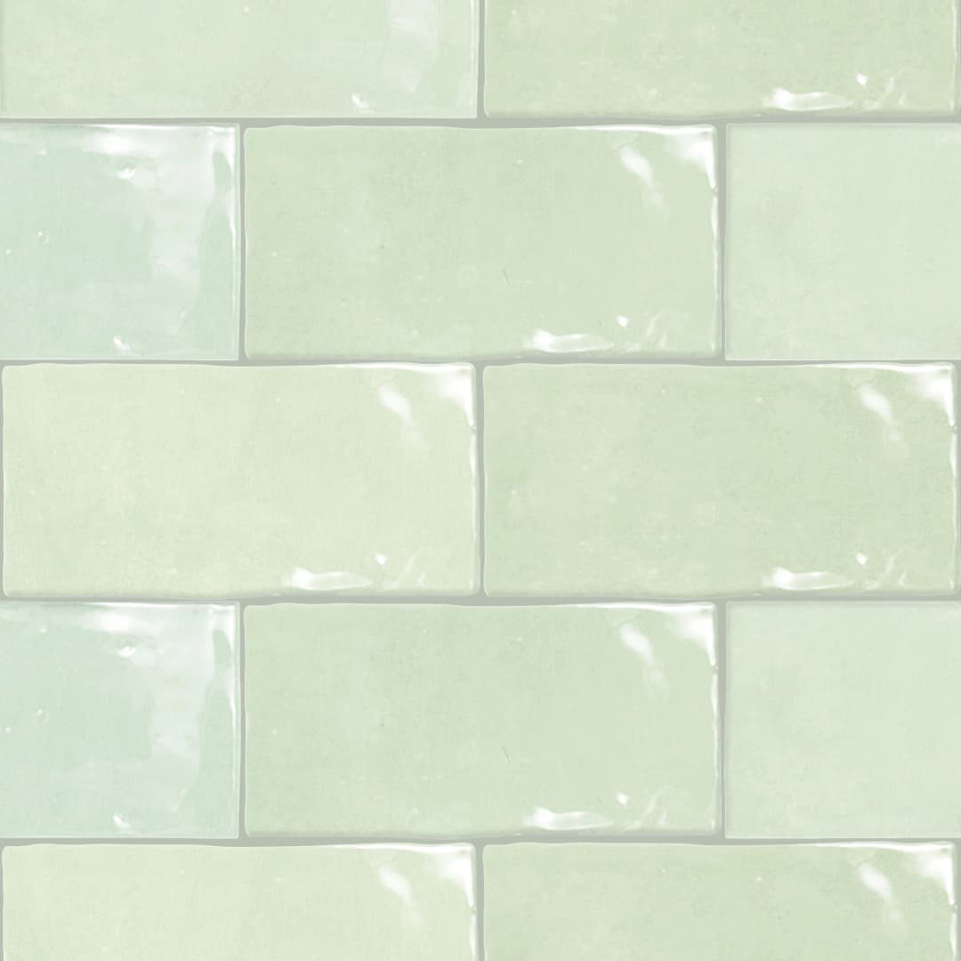 Cerámica Muro Fez Mint Brillante 6.2x12.5 cm