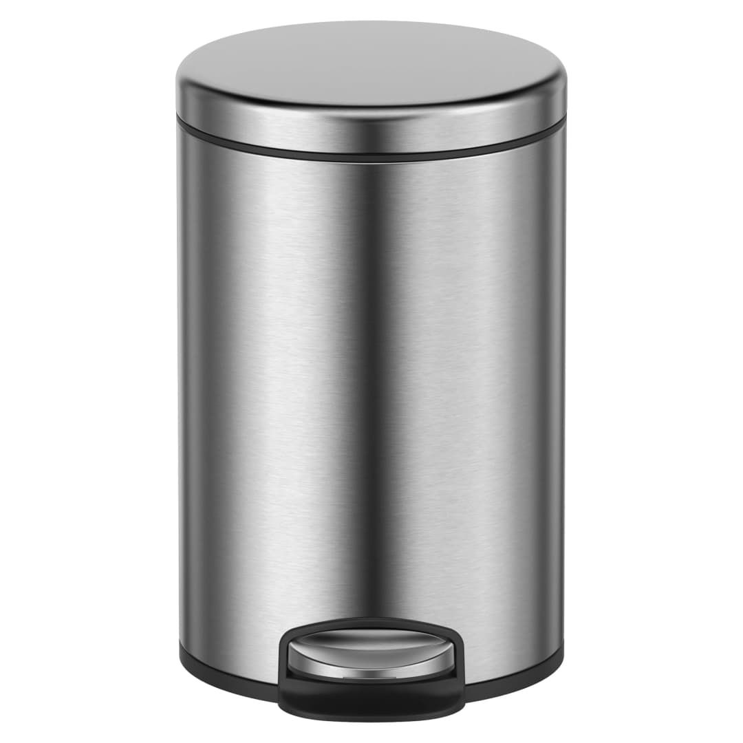 Basurero Redondo con Pedal Titan Inox 12 L