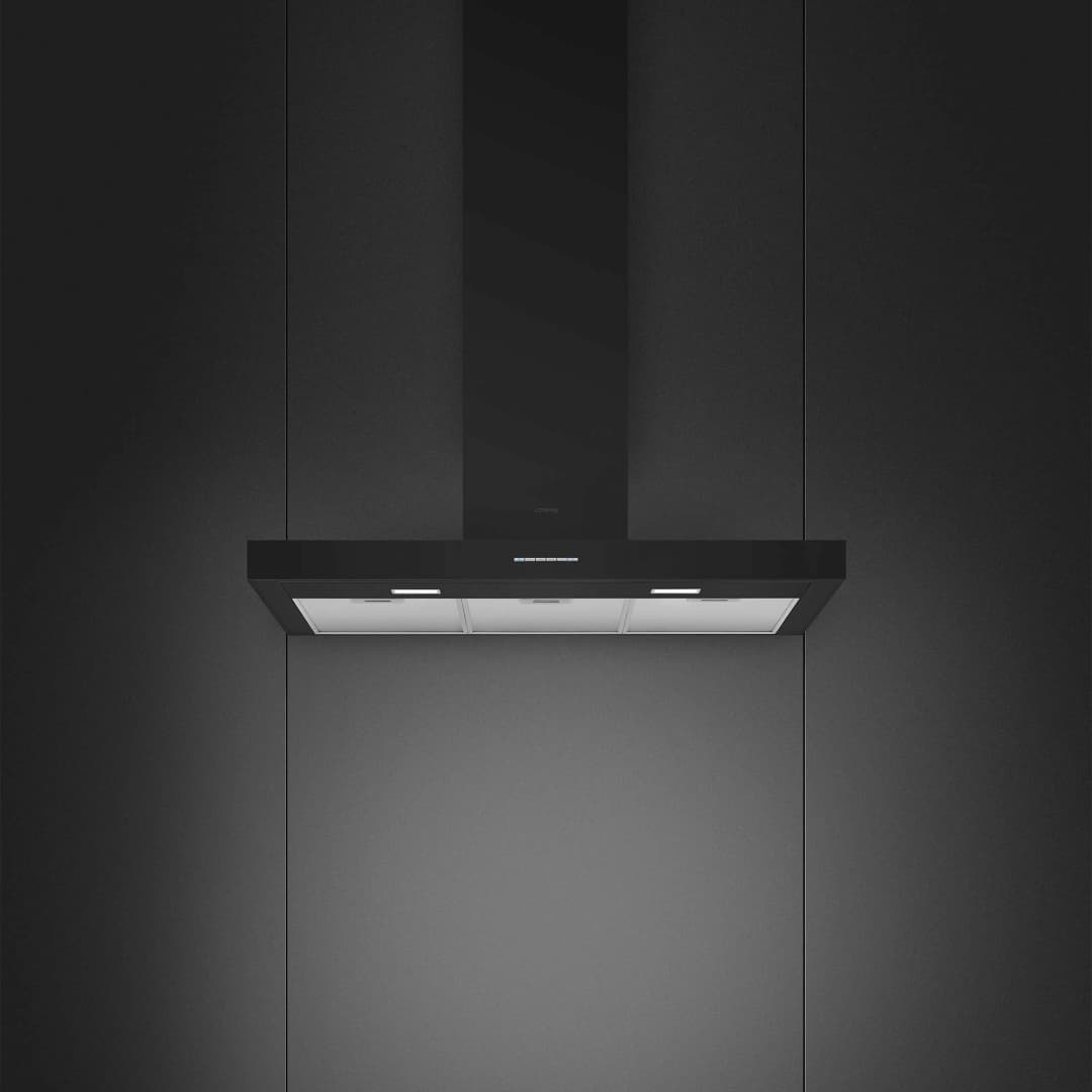 Campana Decorativa Smeg Negro 90 cm