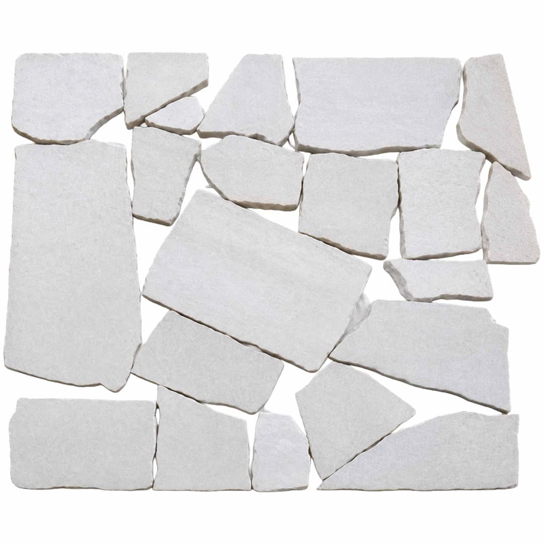 Piedra Irregular Floorstone White Rustico 15 a 50 cm