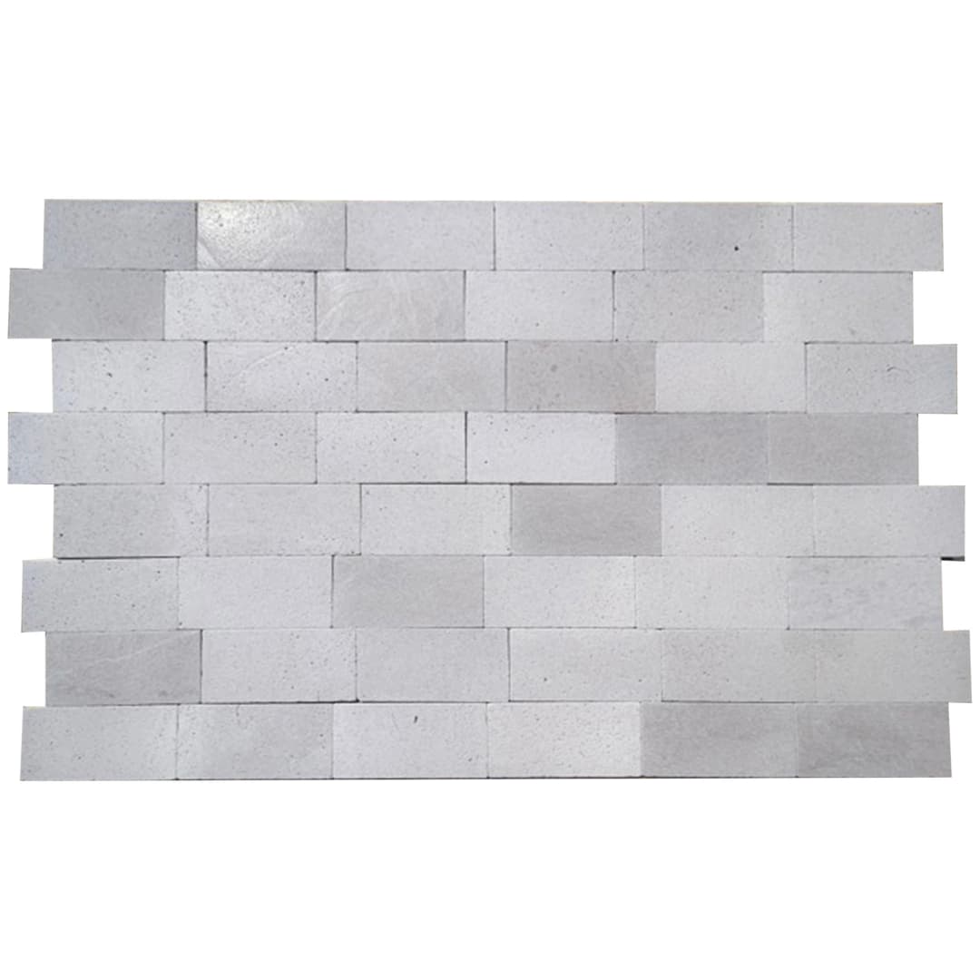 Ladrillo Brickstone White Travertino Mate 5x20 cm