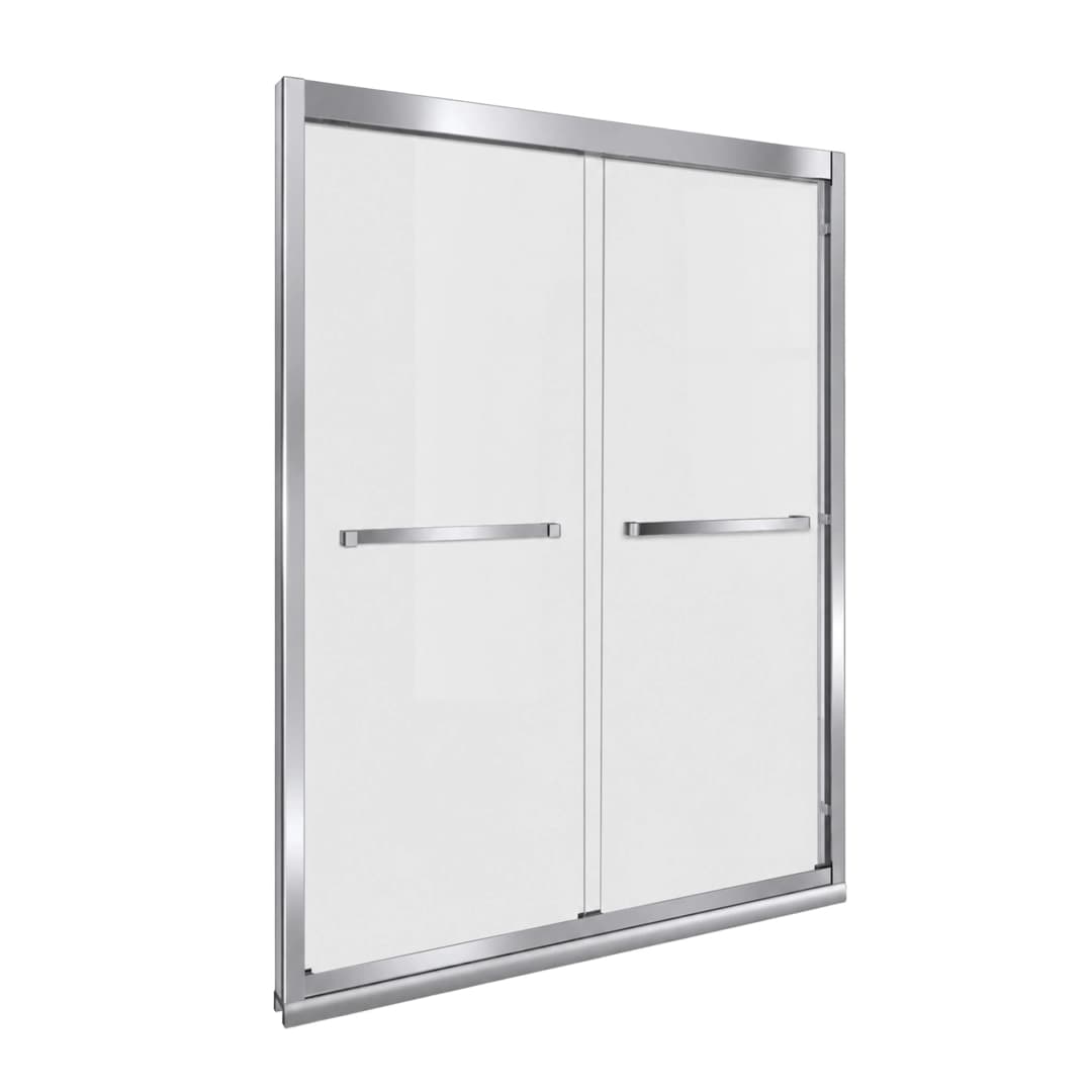 Mampara Artemisa Doble Corredera Receptáculo Cromo 1700 mm Vidrio Templado