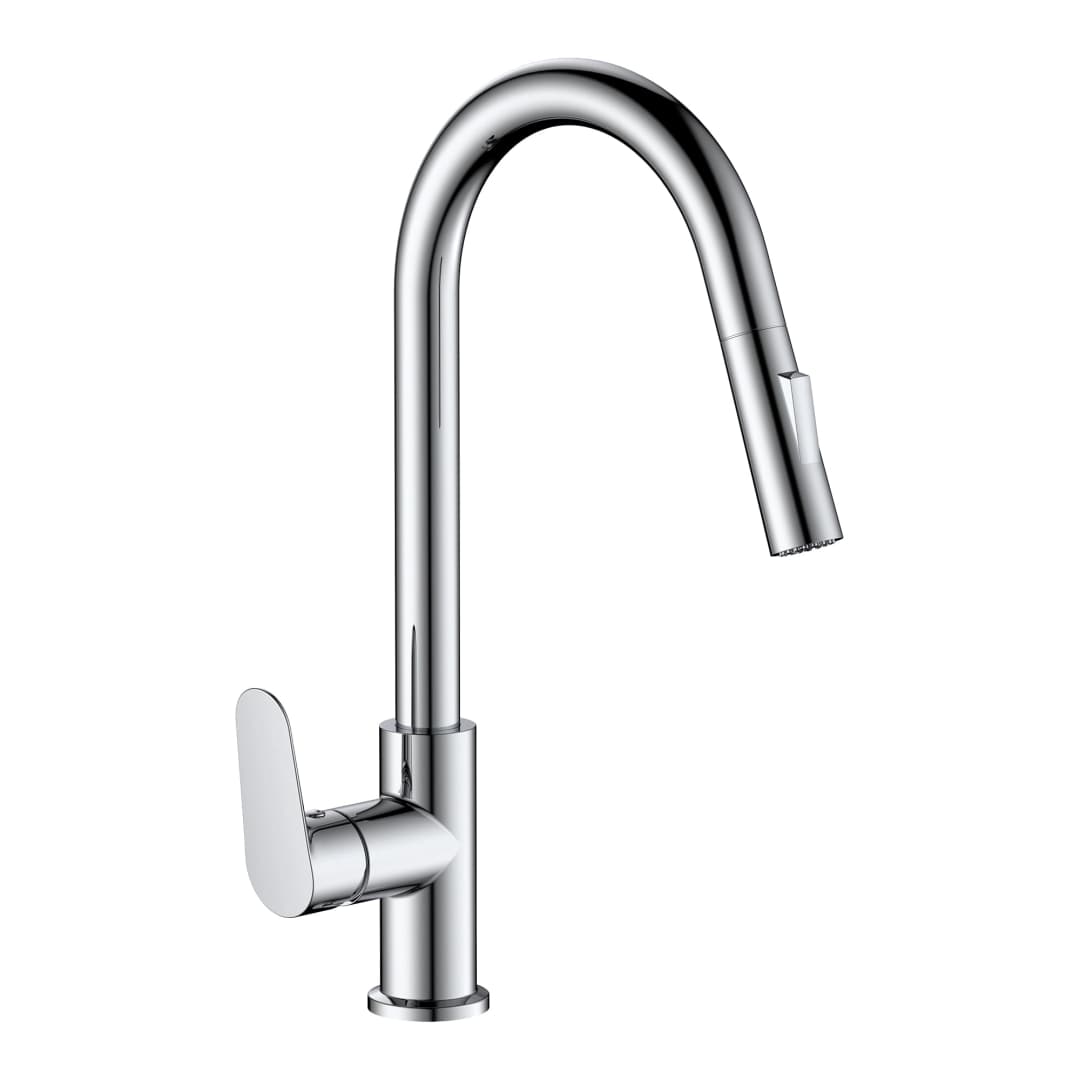 Grifería Cocina Miro Caño Extraíble 2 Jets Cromo