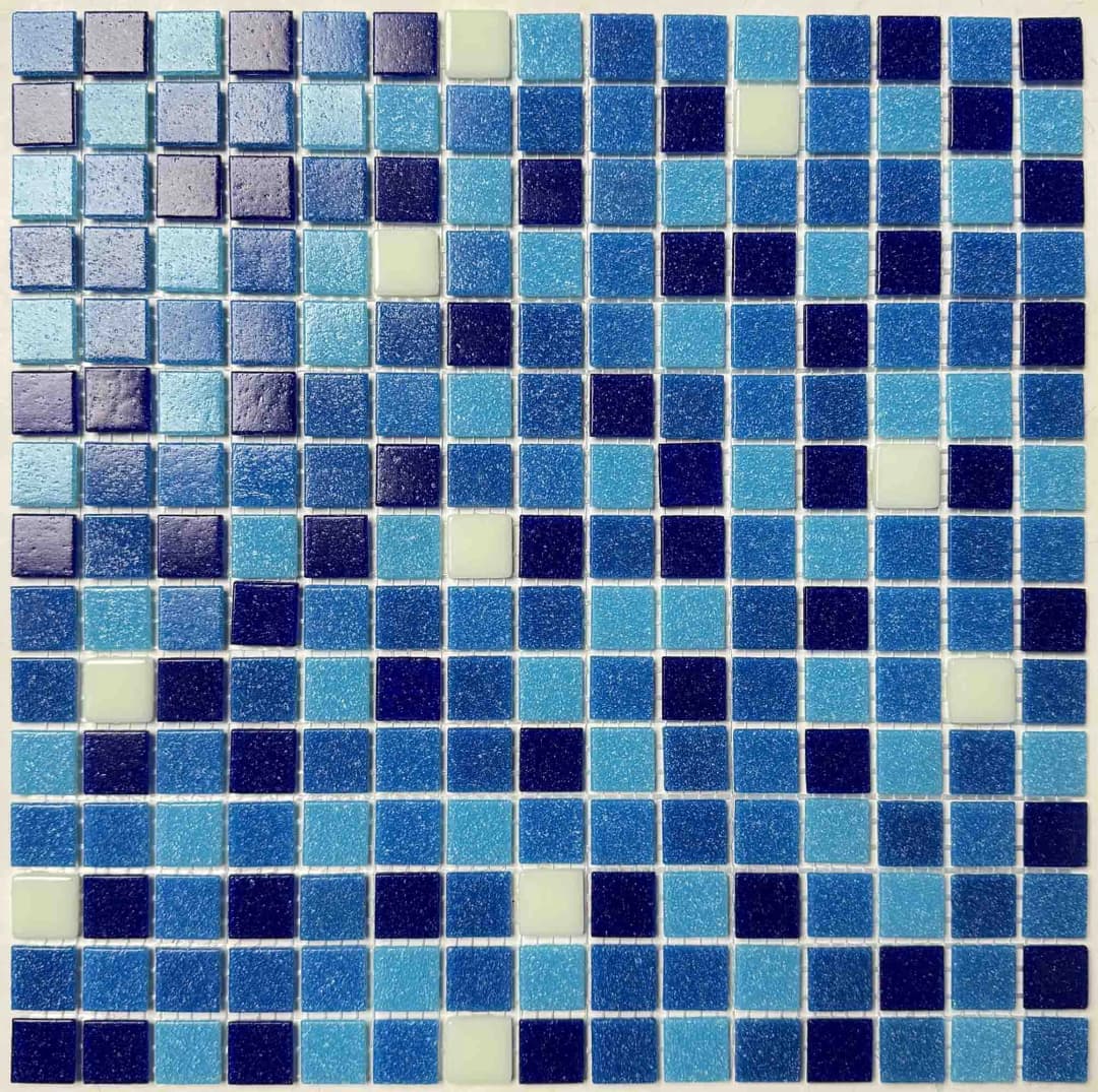 Mosaico Mezcla Oceano Luminiscente 32x32 cm