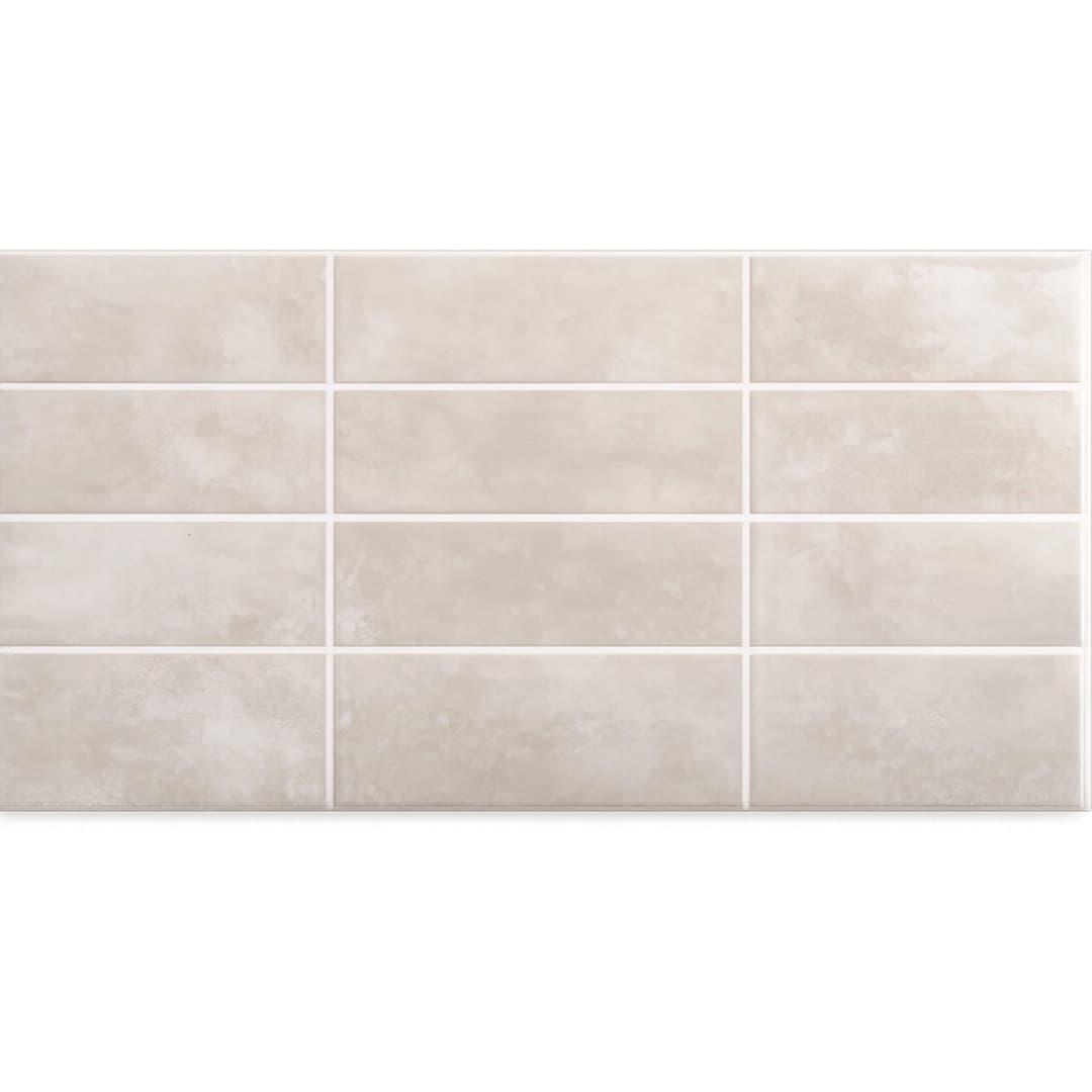 Cerámica Muro Ice Deco Loft Beige Brillante 30x60 cm