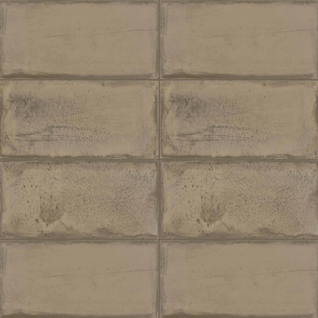 Ceramica Muro Tegel Taupe Gris Brillante 7.7x15 cm