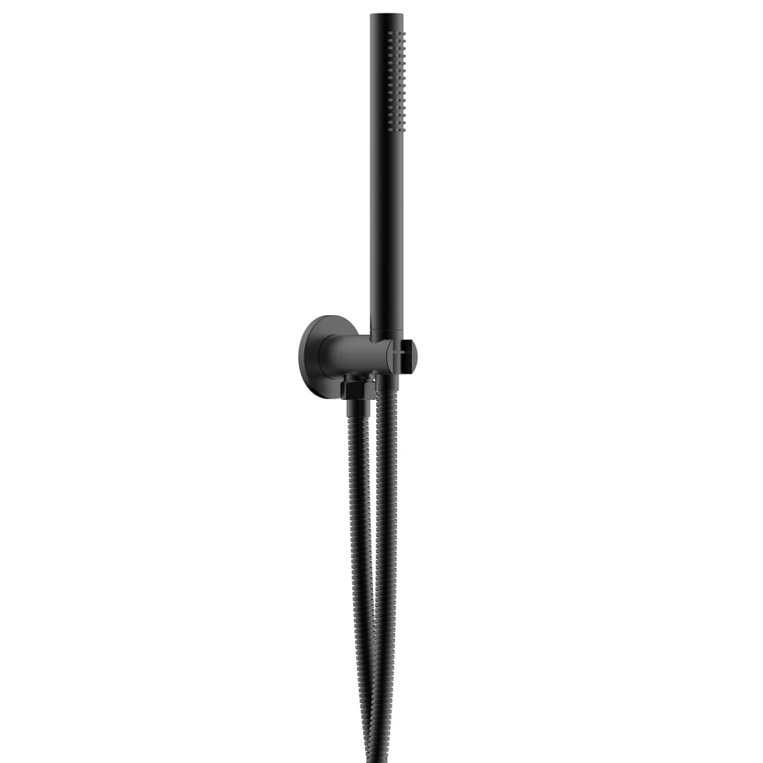Set Soporte Ducha Colors Negro Mate