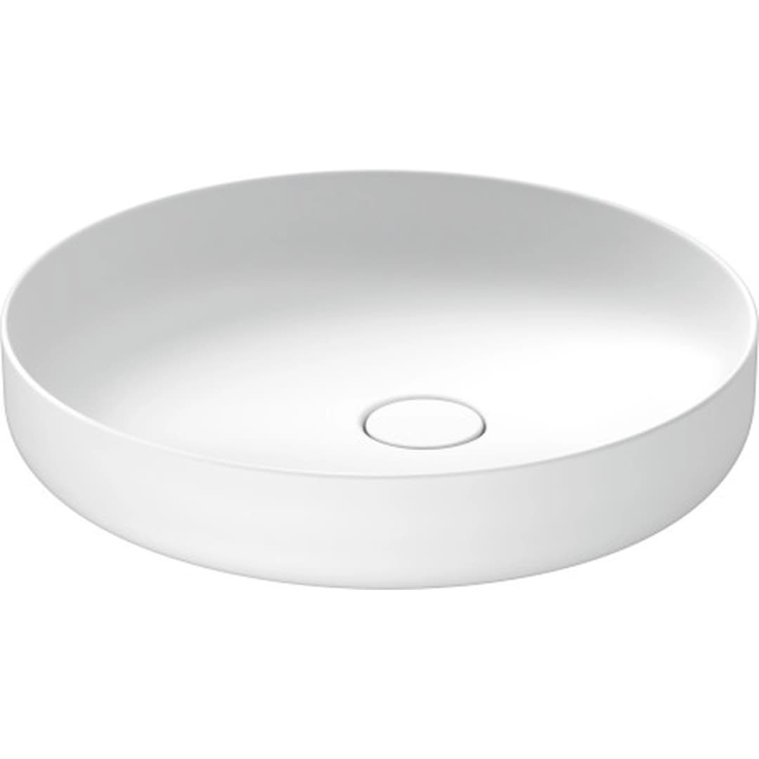 Lavamanos Vitrium Sobreponer Redondo Verde Azulado Mate 460x460x200 mm