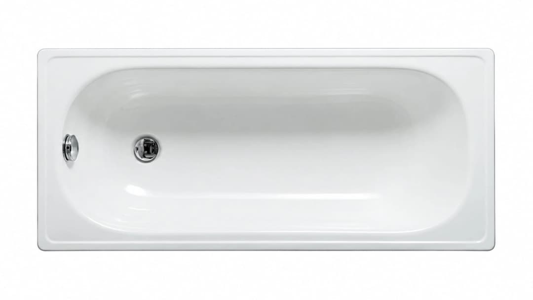 Tina Single Ultra Antideslizante 160x70x36 cm Acero Esmaltado