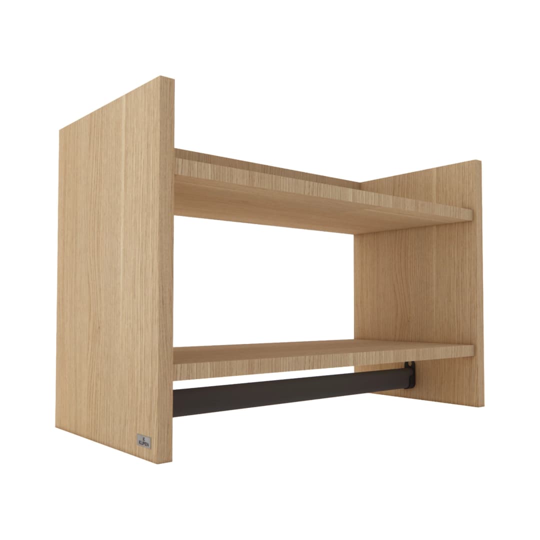 Mueble de Baño Toallero Mural Lugo 2 Repisas 510 mm Kaiserberg