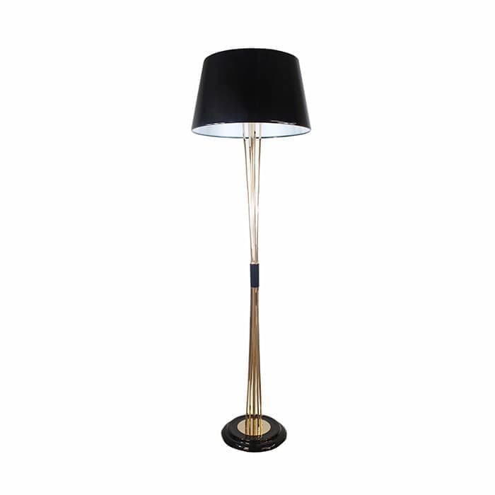 LÁMPARA DE PIE LED STUDIO IRON 3 FOCOS 12W NEGRA