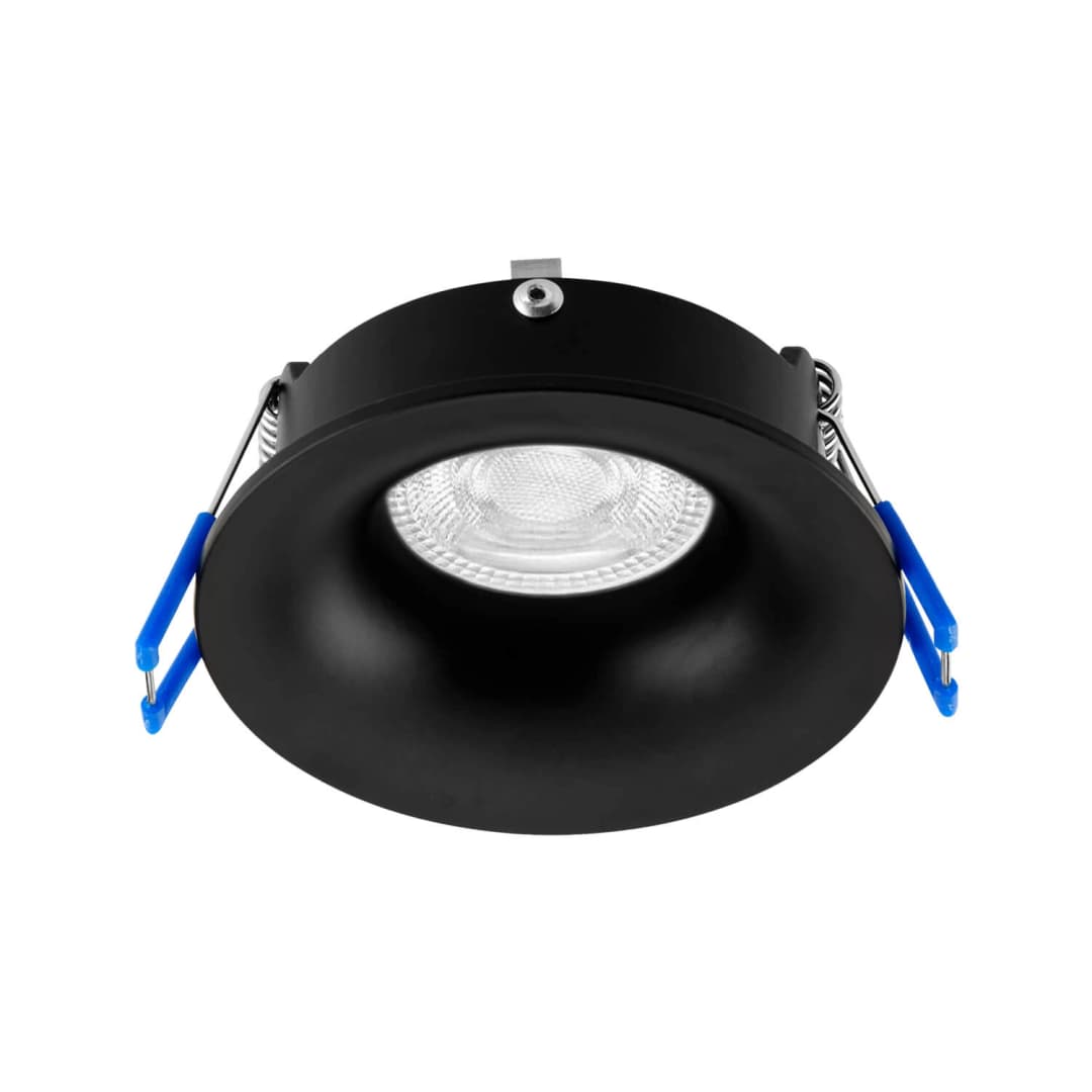 PORTA GU10 LED STUDIO RETRAÍDO REDONDO IP44 (SIN AMPOLLETA) NEGRO
