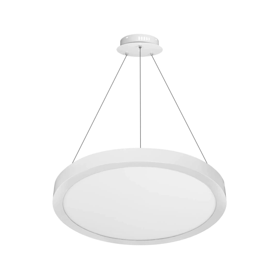 PLAFÓN COLGANTE O SOBREPUESTO LED STUDIO SLIM 30W LUZ NEUTRA (4000K) IP20 Ø40X4CM BLANCO