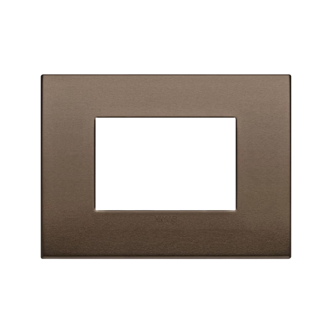 PLACA CLASSIC VIMAR ARKÉ ALU-TECH 3 MÓDULOS BRONCE OSCURO (19653.17)