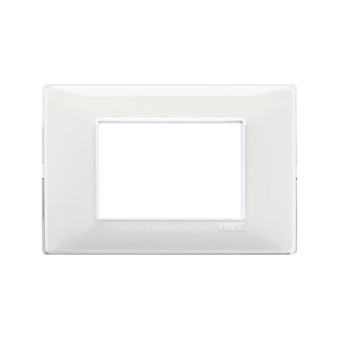 PLACA VIMAR PLANA REFLEX 3 MÓDULOS NIEVE (14653.41)