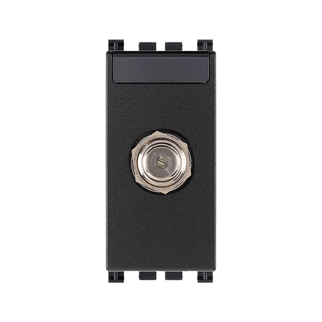 TOMA DE CONECTOR VIMAR ARKÉ TIPO F HEMBRA 1 MÓDULO GRIS (19318)
