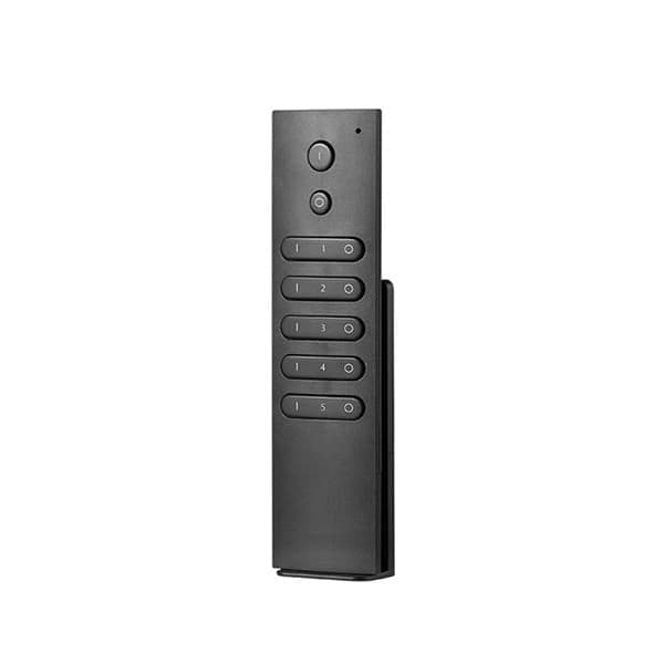 CONTROL REMOTO LED STUDIO SERIE 1009 RF 5 ZONAS DIMMER LARGO NEGRO