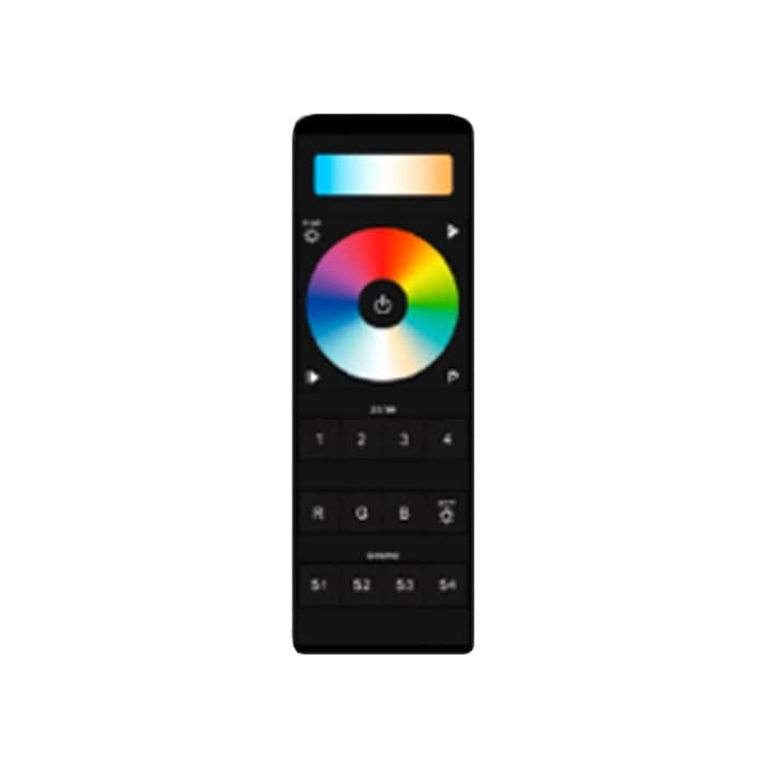 CONTROL REMOTO LED STUDIO SERIE 1009 RF RGB + CCT NEGRO