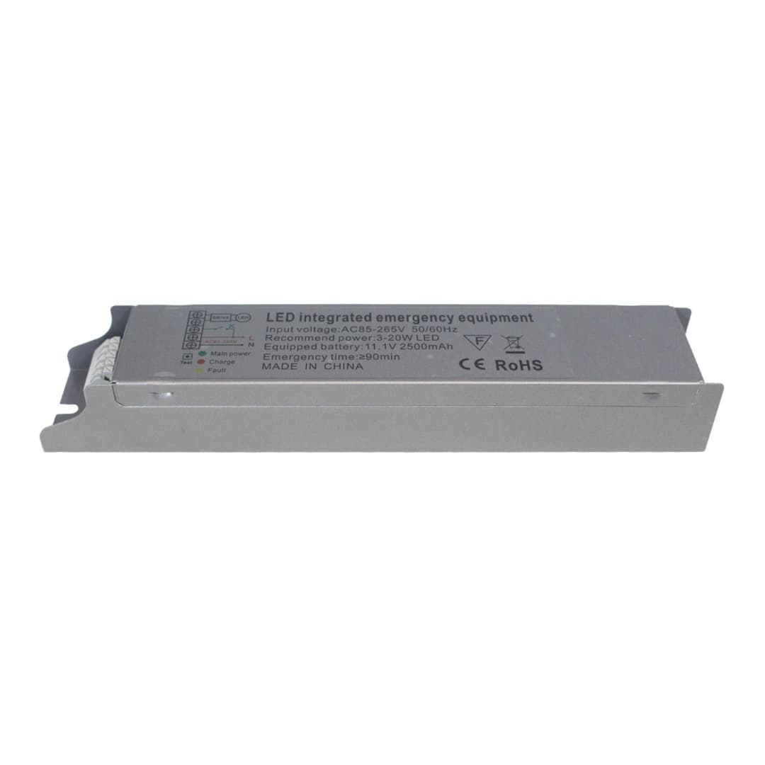 KIT DE EMERGENCIA LED STUDIO PARA DRIVER INTERNO 20W IP30 GRIS