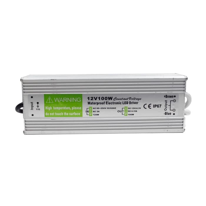 FUENTE DE PODER LED STUDIO 12V 100W IP67 GRIS