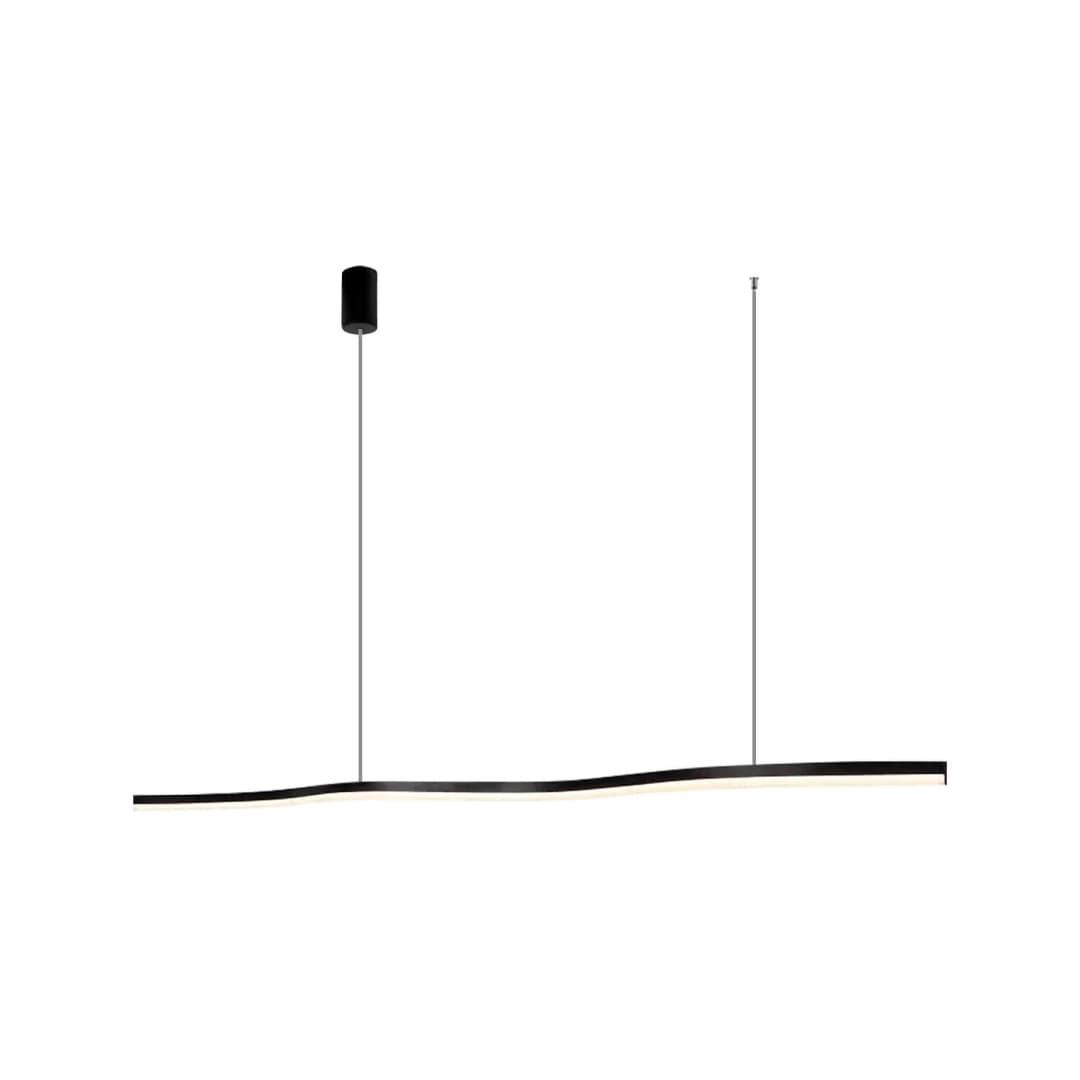 LÁMPARA COLGANTE LED STUDIO VARAL LINEAL 36W LUZ CÁLIDA (3000K) NEGRO